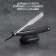 Dangerous razor, shavett, without blades, 16.5/24 × 2.5 × 1.3 cm, plastic, black/silver color