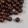 Set of beads wooden d 10 mm, 250 gr, brown