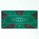Cloth for poker, rubberized, 120 x 60 cm, thickness 3 mm, green