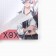 Block of paper with torn sheets of 140 x 80 mm, 50 liters. "Anime guy"