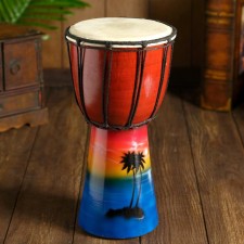 Souvenir musical instrument drum jambe 