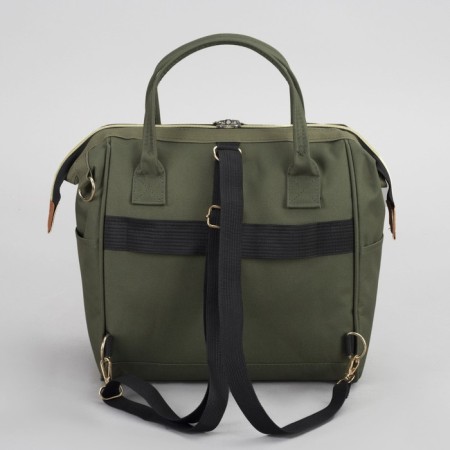 Bag-rug 2 in 1 on wheels 18 ", lightning department, external pocket, green color-9