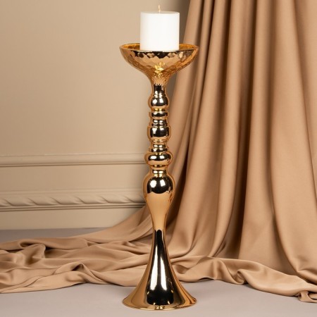 Summary Metal for 1 candle "Richard" Color Gold 12.5 x 12.5 x 44 cm-9