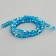 Glass beads, set 72 pcs., Size 1 pc. - 8 mm, blue color