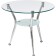Journal table Round glass/metal, chrome 59x59x52 cm