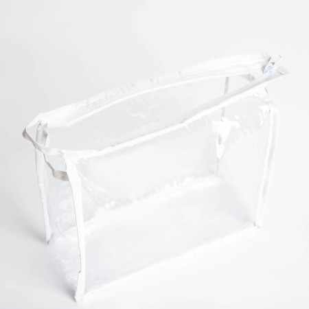 Cosmetic bag with lightning, white/transparent color-4