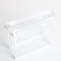 Cosmetic bag with lightning, white/transparent color