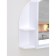 Cabinet for a bathroom with a mirror "Orion", snow-white color