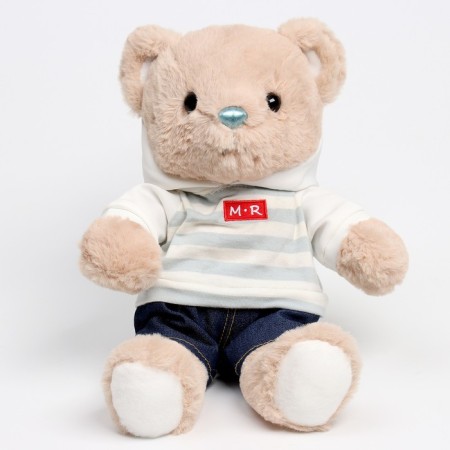 Soft toy "Little Friend", Bear in jeans and jacket-2