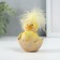 Souvenir Polystone "Yellow Tsypushka in the shell" 6x6x8 cm