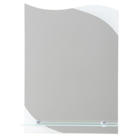 Mirror, wall, with sandblasting graphics, with a shelf, 40 × 55 cm-6
