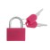 Castle of a hinged suitcase, medium, 30x42 mm, pink