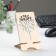 Stand for the phone "tree", 15x8 cm, linen, wood