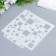 Plastic stencil "Geometry. Squares" 13x14 cm