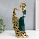 Souvenir Ceramics "Dance Carmen" dark green with gold 31x17 cm