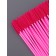 Brushes for eyebrows and eyelashes, silicone, set - 50 pcs, 10.5 cm, pink color