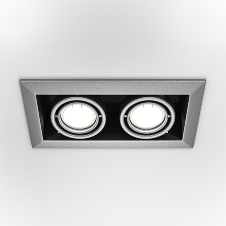 The built-in lamp Technical DL008-2-02-S, GU10, 2x50 W, 245x126x72 mm, silver-2