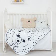 Blanket of a crumb I am a “bear” 90x150 cm, velor, synthetic winterizer 100g/m2