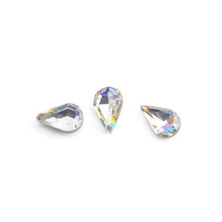 Rhinestones for nail design TNL "drop medium", transparent, 10 pcs
