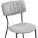 Stol on a metal frame FIER Metal/velor, black/gray 46x60x82 cm