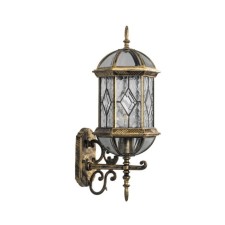 Garden-park lamp Feron PL130, IP44, E27, 60 W, 205x230x510 mm, color black gold