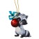 New Year's wooden pendant "New Year! Raccoon "