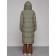 Coat insulated winter female, size 42, green color