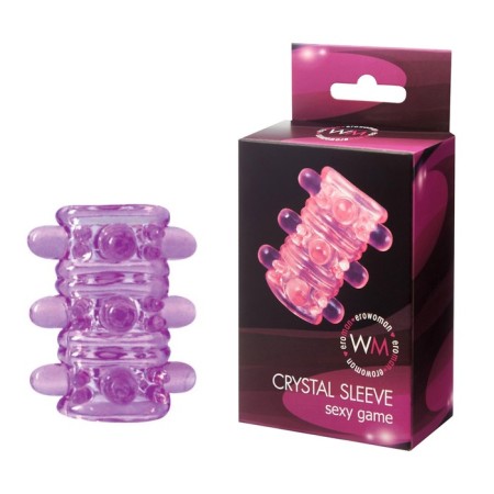 Silicone nozzle on Erowoman, without beads, transparent, 5.5 x 2 cm, lilac