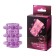 Silicone nozzle on Erowoman, without beads, transparent, 5.5 x 2 cm, lilac