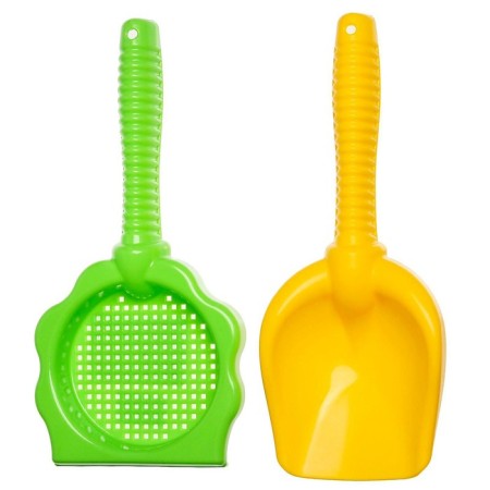 Sanding set, 2 items: rake-grind, scoop, 25 cm, Mix colors-1