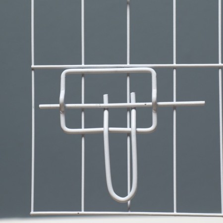 A cell for dogs and cats, a bunk 70 x 50 x 60 cm, white-7
