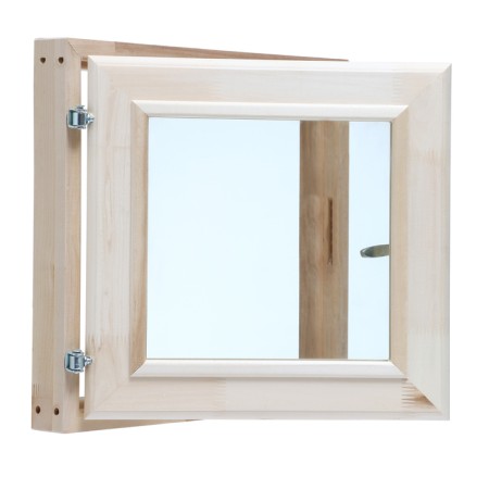 Window, 40 × 40cm, double glass of linden, outer opening-9