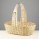 Product basket, 52 × 31 × 14/45 cm, manual weaving, willow