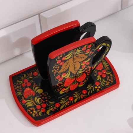 Set of cutting boards "Countess", 3 pcs, Khokhloma-3