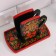 Set of cutting boards "Countess", 3 pcs, Khokhloma