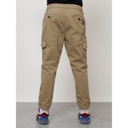 Cargo jeans men, size 54, beige color-11