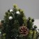 Christmas tree decor "In a bag with stars" 17x10 cm