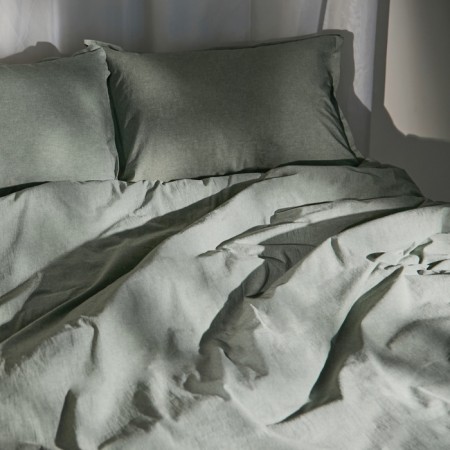 SL HOME SL Home "Denim" 160*200+30 cm, central olive, 100% greedy cotton-1