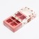 Box for sweets 6 pcs, white-pink "deer", 13.7 x 9.85 x 3.86 cm