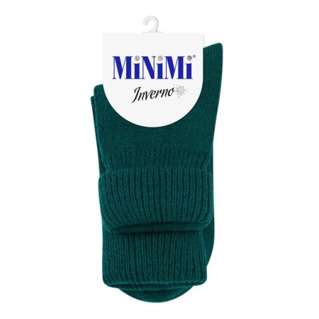 Women's socks mini inverno, single size, color Verde Foresta