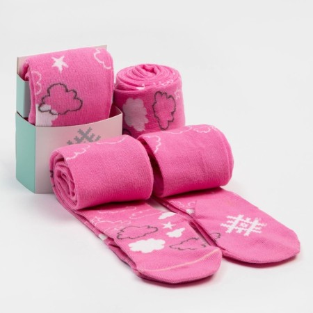 Pantyhose children's kaftan "cloud" 92-98 cm, pink