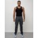 Cargo jeans male, size 50-52, dark gray color