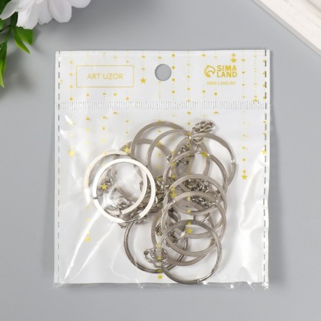The base for the armor is a ring flat metal with a chain silver 3.2x3.2 cm set 12 pcs-4
