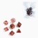 Cubes set for D&D (Dungeons and Dragons, DND) "Game time", Series: D&D, 7 pcs, red