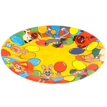 Paper plate "Happy Birthday!", 23 cm, Soyuzmultfilm-3
