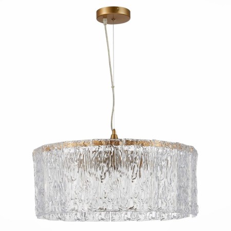 Suspended EVOLUCE lamp. Sle283203-06. Rida. 6x40 watts, E27, 55x55x22 cm, golden color-1