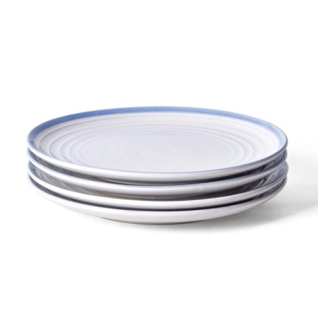 ARYA Home Stoneware, D = 20.8 cm, 4 pcs, Blue color.-1