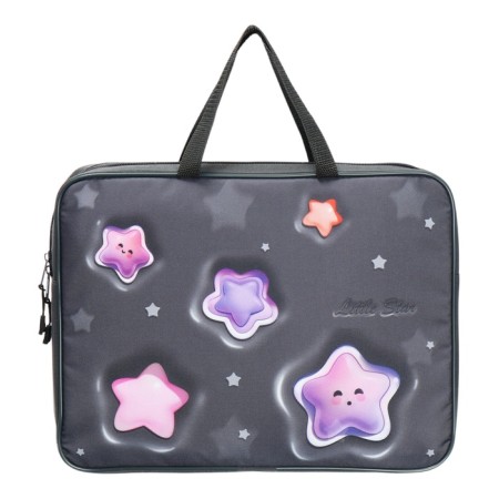 Folder with handles Textile A4, 370 x 280 x 60 mm, Stavia "Stars"