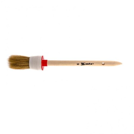Round brush MTX 82076, natural bristles, wooden pen, 30 mm