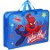 Plastic folder with A4 handles, on a zipper, 80x330x240 mm, spider-man